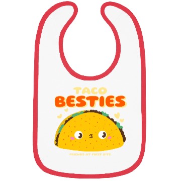 Discover Cute "Taco Besties" Graphic Bibs