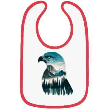 Discover Nature in Eagle Pattern Bibs