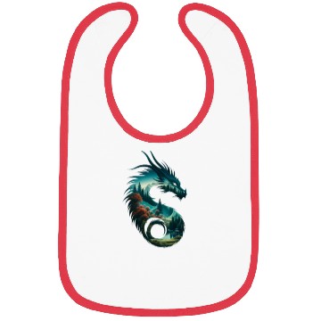 Discover Nature in Dragon Pattern Bibs
