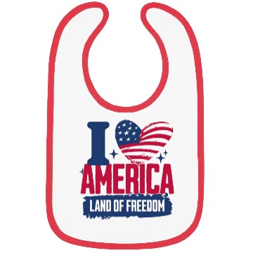 Discover Clothing Apparel Bibs i love america