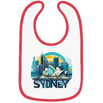 Discover Sydney Opera House Print Bibs