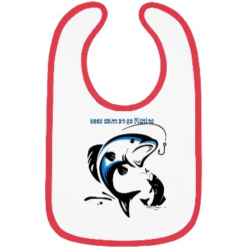 Discover keep calm and go fishing Bibs