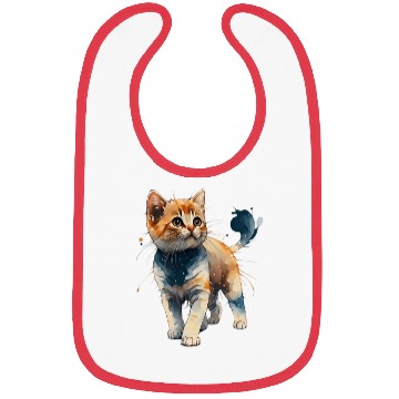 Discover A wonderful cat walking Bibs