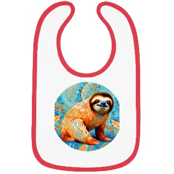 Discover Mosaic Mandala Sloth Bibs