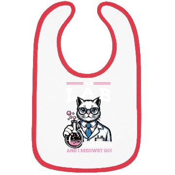Discover Girls Lab Calling Science Funny Lab Cat Laboratory Bibs