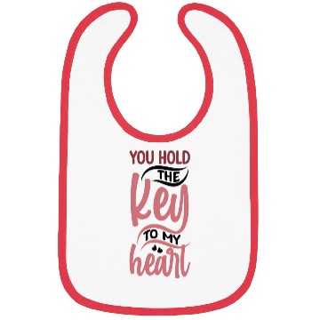 Discover You hold the key to my Heart Bibs