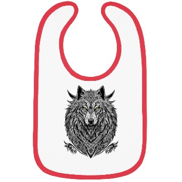 Discover White wolf Bibs