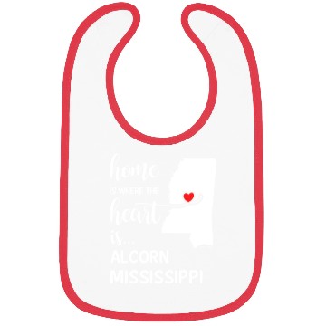 Discover Alcorn County Mississipi Is Where My Heart Is Gift Bibs