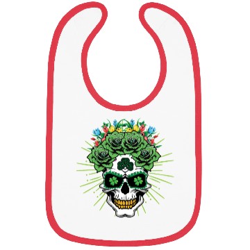 Discover Muertos Shamrock Saint Patrick's Day Bibs