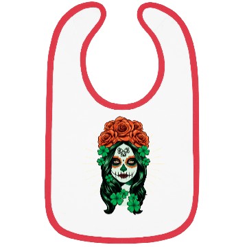 Discover St Patrick's Day Dia De Los Muertos Calavera Bibs
