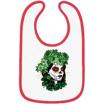 Discover St Patrick's Day Dia De Los Muertos La Catrina Bibs