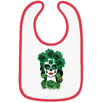 Discover St Patrick's Day Dia De Los Muertos La Calavera Bibs