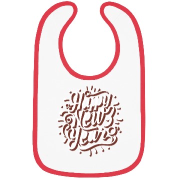 Discover Happy New Year Typography design Bibs