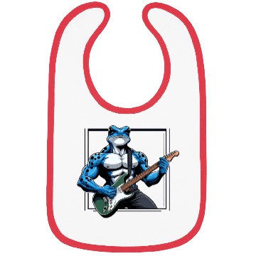 Discover Poison dart frog guitar Bibs