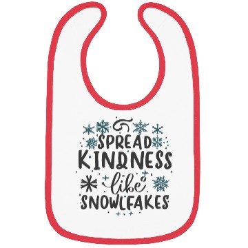 Discover Christmas Themed Spread Kindness Like Snowflakes Bibs