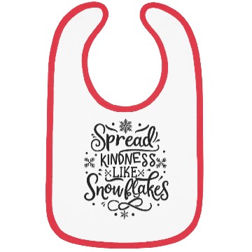 Discover Christmas Themed Spread Kindness Like Snowflakes Bibs
