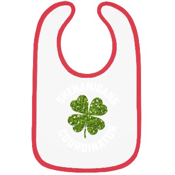 Discover Shenanigans Coordinator Funny St Patrick's Day Bibs