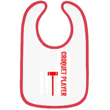 Discover Croquet Player US Flag Croquet Player Bibs