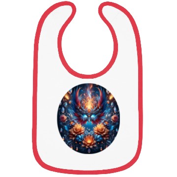 Discover Phoenix Rebirth in Cosmic Bloom Bibs