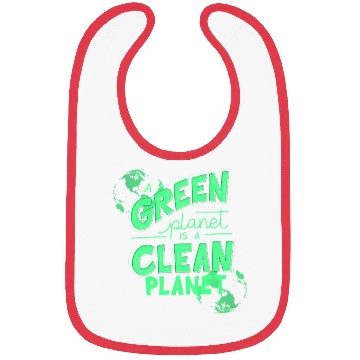 Discover A Green Planet Is A Clean Planet Bibs