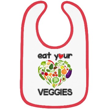 Discover eat your veggies Bibs