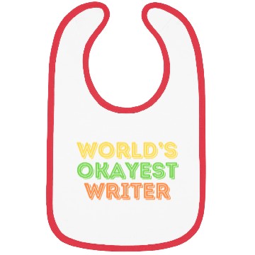 Discover Funny Author World's Okayest Writer Bibs