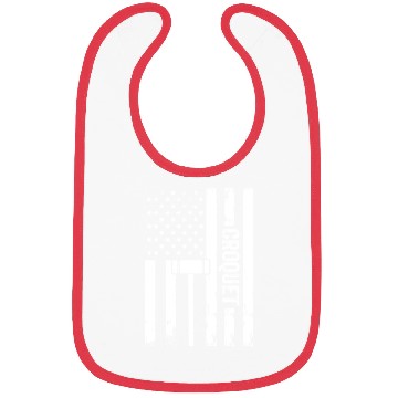 Discover Croquet Player Croquet US Flag Croquet Bibs