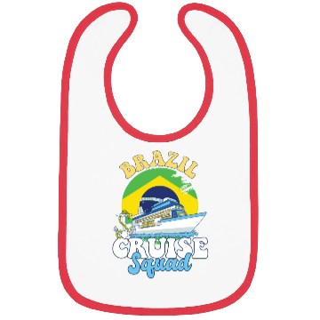 Discover Brazil Cruise Squad Family Vacation Trip Bibs