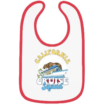 Discover California Cruise Squad Family Vacation Trip Bibs