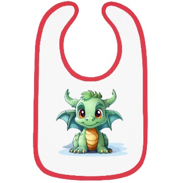 Discover Little Green Dragon Bibs