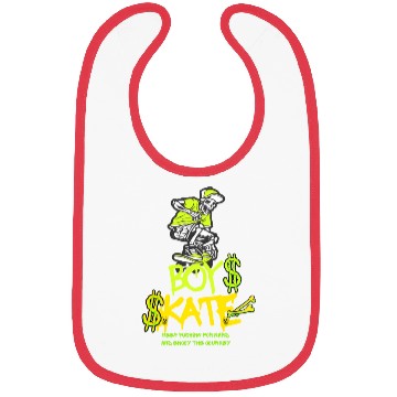 Discover Skate Skeleton Boy Graphic Bibs