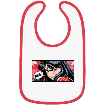 Discover Kora! Retro Anime Girl Bibs