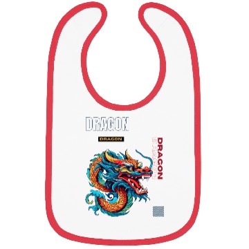 Discover Vibrant Asian Dragon Portrait Bibs