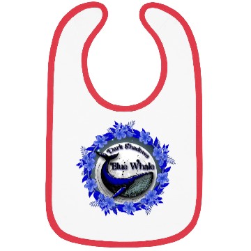 Discover Dark Shadows Blue Whale Bibs