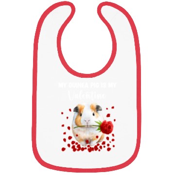 Discover My Guinea Pig Is My Valentine Bibs