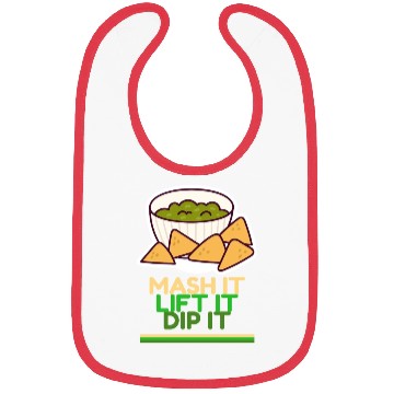 Discover Mash it, Lift it, Dip it Avocado Gym Bibs
