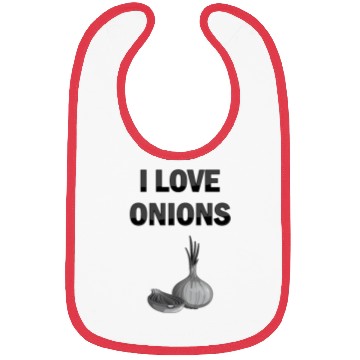 Discover I Love Onions, For Onion and Vegetable Lovers Bibs