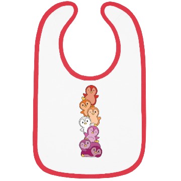 Discover Lesbian Flag Pride Lgbtq Cute Penguin Bibs