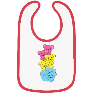 Discover Pansexual Flag Pride Lgbtq Cute Mouse Bibs