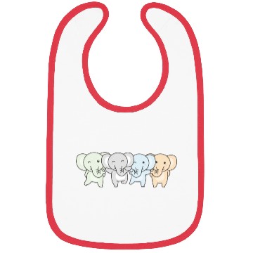 Discover Unlabeld Flag Pride Lgbtq Cute Elephant Bibs