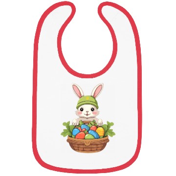 Discover Easter Bunny Rabbit Easter Day Egg Basket Bibs