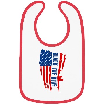 Discover Black the blue American Oilfield USA Flag Bibs