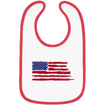 Discover The Gun USA Flag Bibs