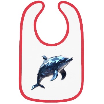 Discover Geometric Style Dolphin Bibs