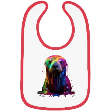 Discover Rainbow Sea Otter Bibs