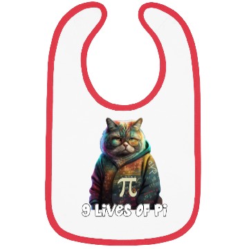 Discover Pi Day Cat Funny Cute Math Science Teacher Cat Bibs