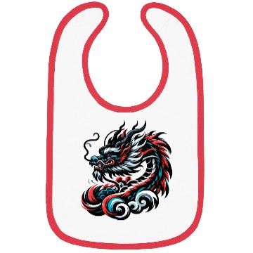 Discover Colorful Chinese Dragon Artwork Essentials Bibs