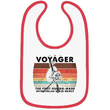 Discover Voyager 1977 Retro Space Probe Mission Bibs