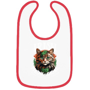 Discover IRISH MEOW-GICAL CAT Feline Kitty Design Bibs