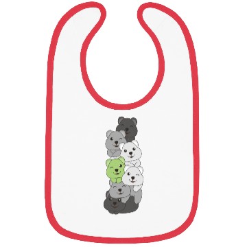 Discover Agender Flag Pride Lgbtq Cute Quokka Stack Bibs